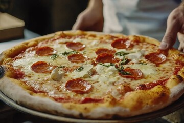 Gourmet Pepperoni Pizza Ready to Eat