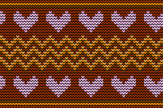 Knitted craft seamless pattern fabric textile 