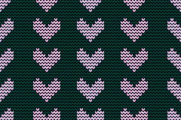 Knitted craft seamless pattern fabric textile 