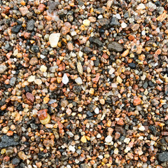 Texture of different small stones. Natural background.