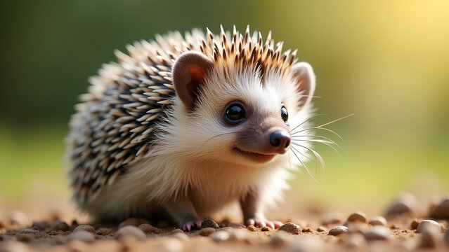 Niedlicher Igel im Sonnenschein