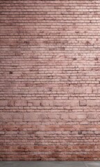 Fototapeta premium Weathered pink brick wall texture, distressed surface, texture, wall, pattern