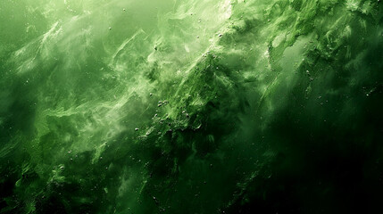 Fototapeta premium Nature's vibrant green waves dance in the ocean currents