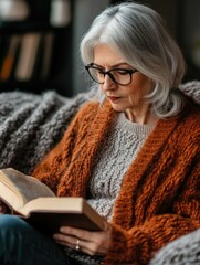 Woman's Reading Moment