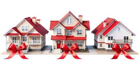 agent with house isolated on white background. Png transparent