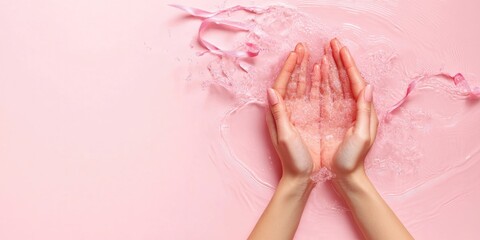 Hands Washing with Soap and Water