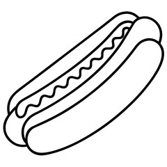 hot dog vector illustration