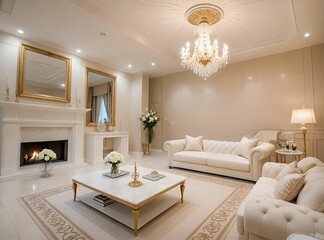 Close-up of a living room