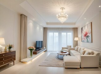 Close-up of a living room