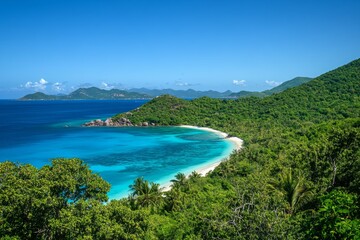 Obraz premium Tropical Island Paradise Beach View