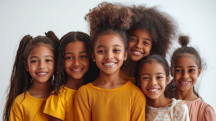 Fototapeta premium United in Joy: A Diverse Group Bonding Together