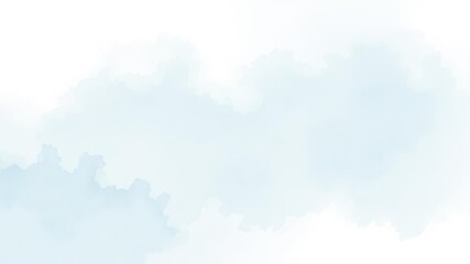 Soft, ethereal light blue watercolor wash, delicate brushstrokes, subtle gradient, dreamy, visual, painting