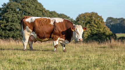 Cow or bull in the pasture