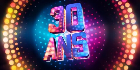 30 ans boules &agrave; facettes