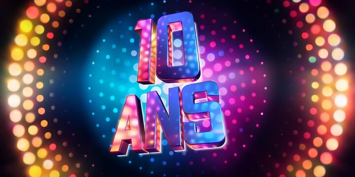 10 ans boule &agrave; facettes