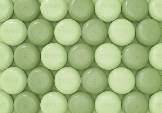 3d Embossed Soap Bars Mockup