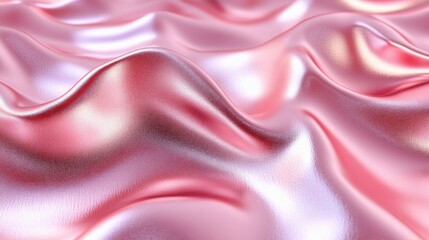 Obraz premium Rose Gold Fabric Draped in Soft Waves