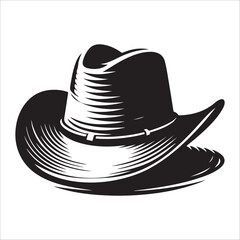 hat silhouette vector