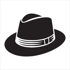 hat silhouette vector