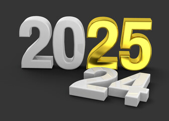Happy New Year - 3D Render