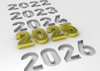 Happy New Year - 3D Render