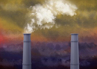 The Pollution destroys the Planet