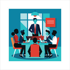 Business Meeting with Diverse Group of People