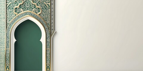 Elegant Islamic Archway Design With Intricate Detailing