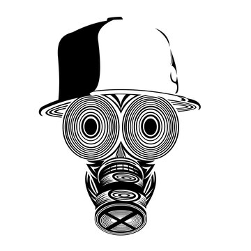 recommend clip art: Masked character with a baseball cap