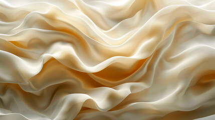 Obraz premium Elegant waves of silk showcasing soft textures and warm tones