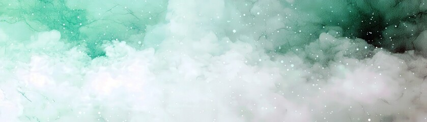 Fototapeta premium Soft Ethereal Smoke and Mist in Shades of Green and White Creating a Dreamy and Tranquil Atmosphere for Background or Abstract Use