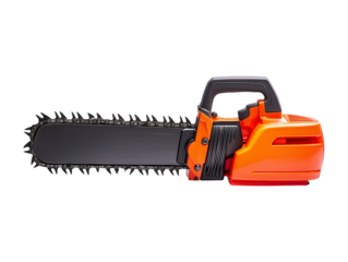 chainsaw isolated on white background