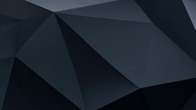 Elegant Black Geometric Polygon Motion Background Animation