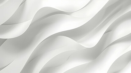 Obraz premium Minimalist abstract design featuring soft white waves creating a flowing and elegant visual texture.