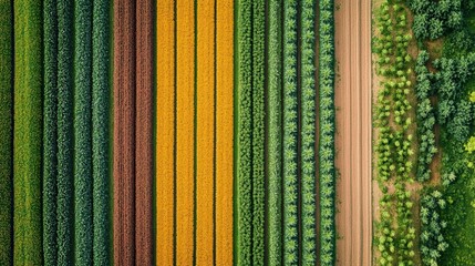 supplier flat design top view agricultural theme water color