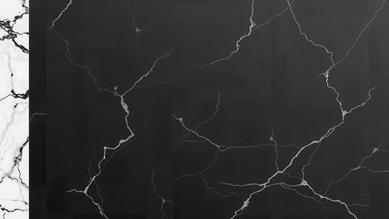 Marbled black chalkboard background with elegant swirls and texture, blank, chalkboard