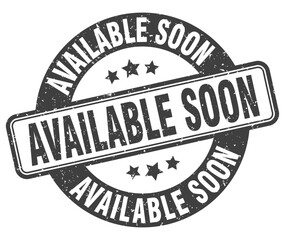 AVAILABLE SOON stamp