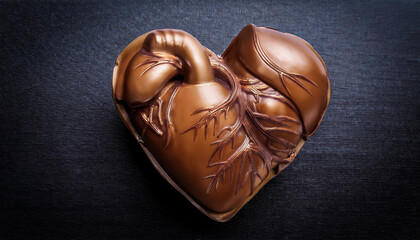 Close-Up of a Heart Symbol or Organ