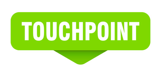 TOUCH POINT banner, button, sign