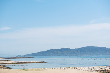 明石の海の風景