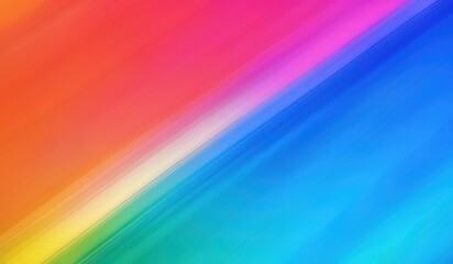 Obraz premium a close up of a rainbow gradient reflection background with a blurry design