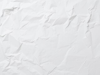 Crumpled white paper texture with shadows, creased, design, wrinkled