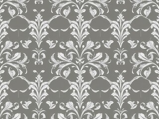 Seamless silver lace leaves wallpaper pattern, silver, modern, seamless