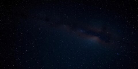 Fototapeta premium Vibrant starry night sky filled with twinkling stars, glittering, astronomy