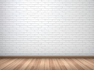Fototapeta premium White brick wall background with clean and modern appearance, minimalistic, modern, clean