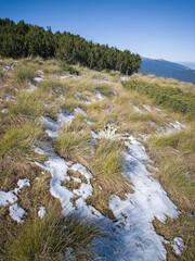 Landscape of Rila Mountain near Mechit peak, Bulgaria