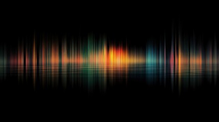 Abstract defocused lens color gradient on black background