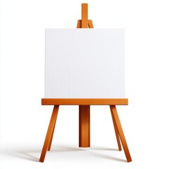 Creative action of painting on a blank canvas art studio visual content inspirational environment creative perspective, isolated on white background