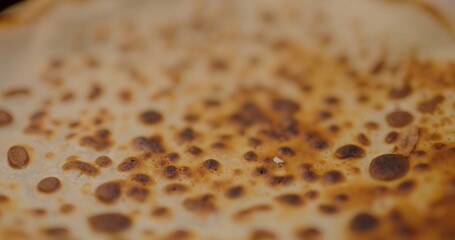 Close-Up of a Pancake Macro Shot