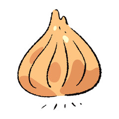 手描きの玉ねぎのイラスト2